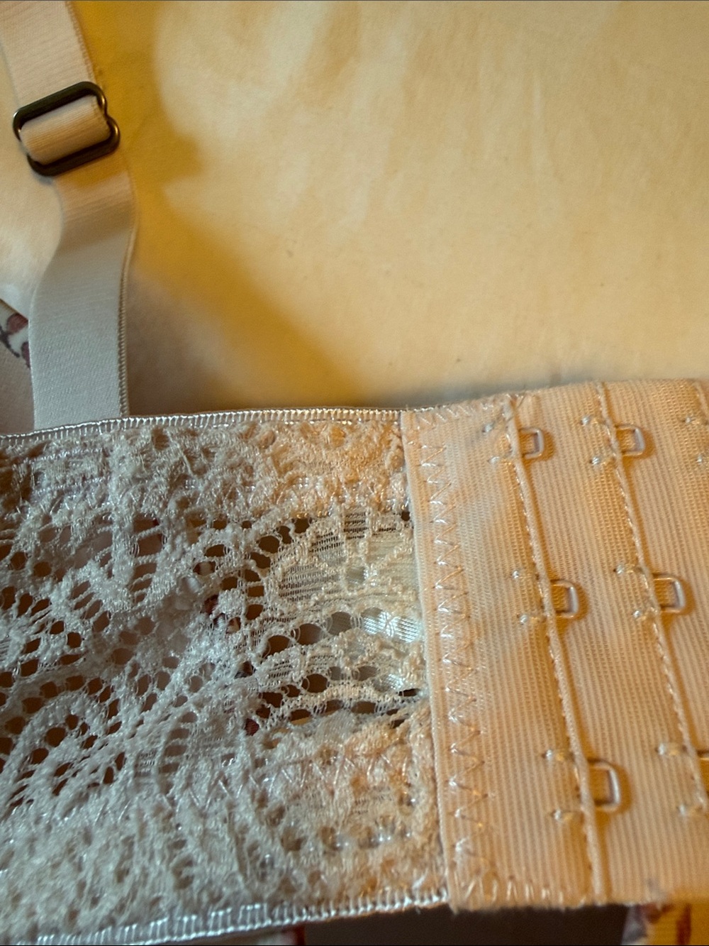 Lucky Brand Floral Lace T-Shirt Bra - Pink/Beige - Picture 3 of 9